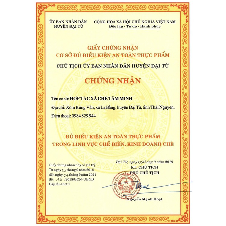 Trà Thái Nguyên Tâm Minh Trà An Lạc Trà Đinh LH: 0969.354.618