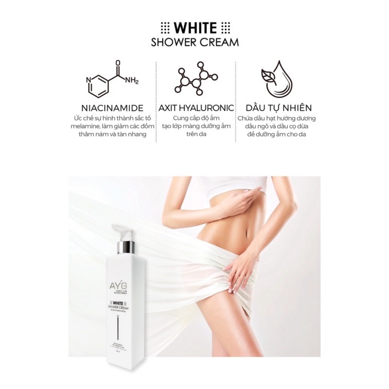 Kem Tắm Truyền Trắng AYG 300ml