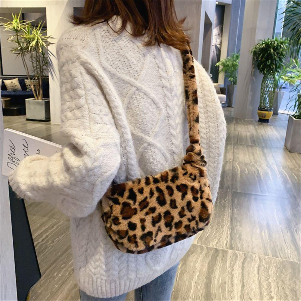 Túi Xách Đeo Vai Phối Lông Nhung Ấm Áp Thời Trang Dành Cho Nữ