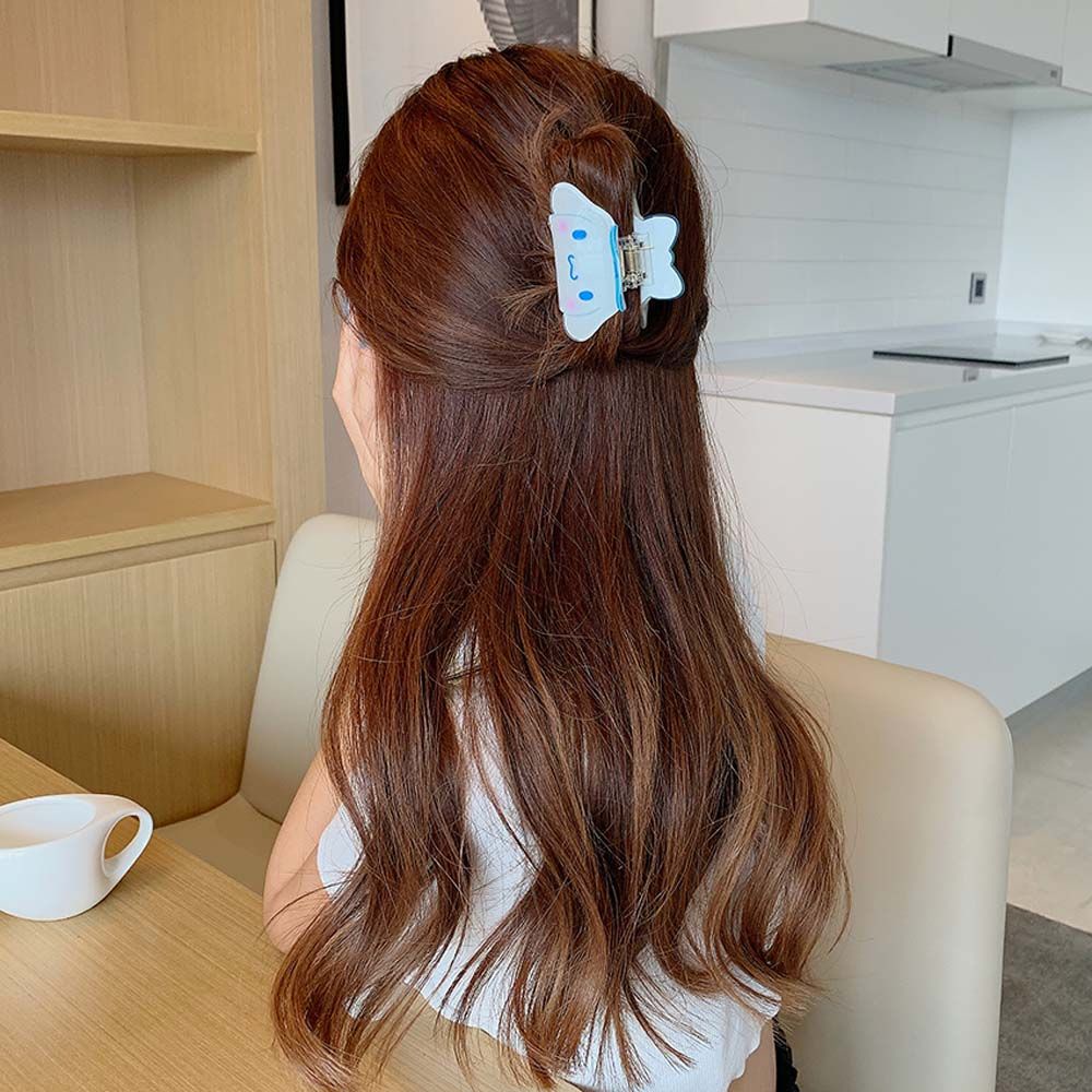 Kẹp Tóc Hình Vuốt Mèo / Thỏ / Cá Mập Lấp Lánh Nhiều Màu Dễ Thương Phong Cách Hàn Quốc Cho Nữ