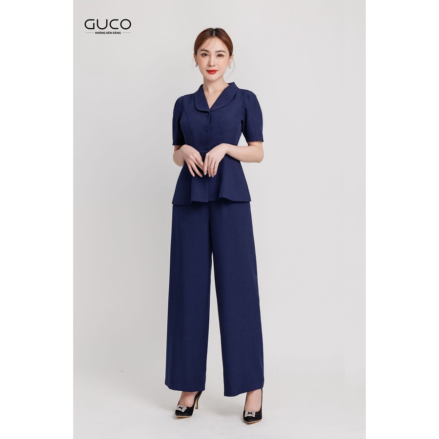 Set bộ thanh lịch 3502 màu xanh đen Guco