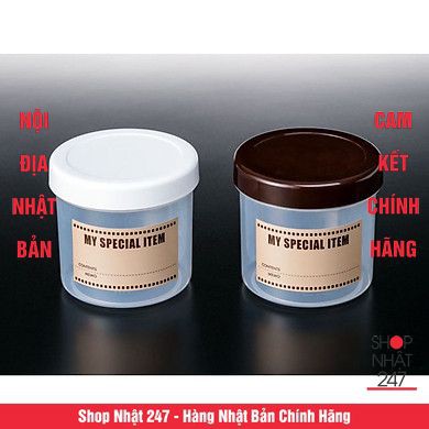 Hộp đựng gia vị tiện ích 650ml (nắp trắng) - Nội địa Nhật Bản