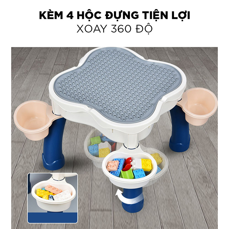 Đồ Chơi Giáo Dục PEEK A BOO Bàn Học Kèm Ghế Cho Bé Size Vừa H602-B