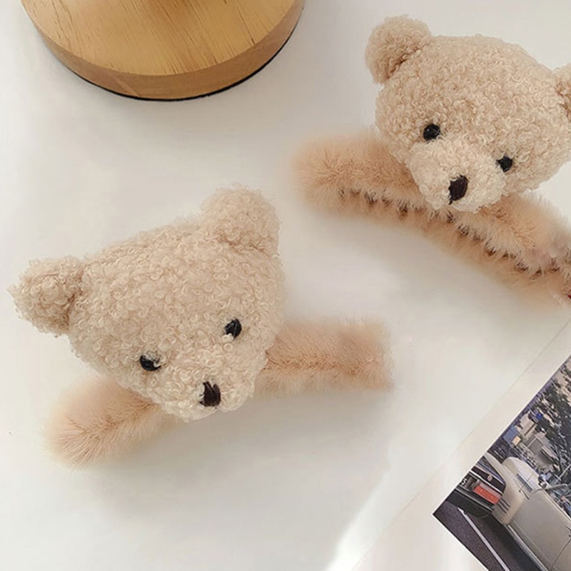 Kẹp Tóc Đuôi Ngựa Cỡ Lớn Chống Trượt Bằng Vải Lông