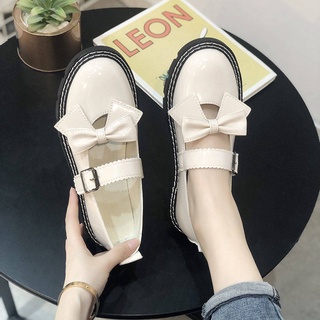giày búp bê Giày Da Phong Cách Học Sinh Nhật Bản Cho Nữ 2020 Size 31-44