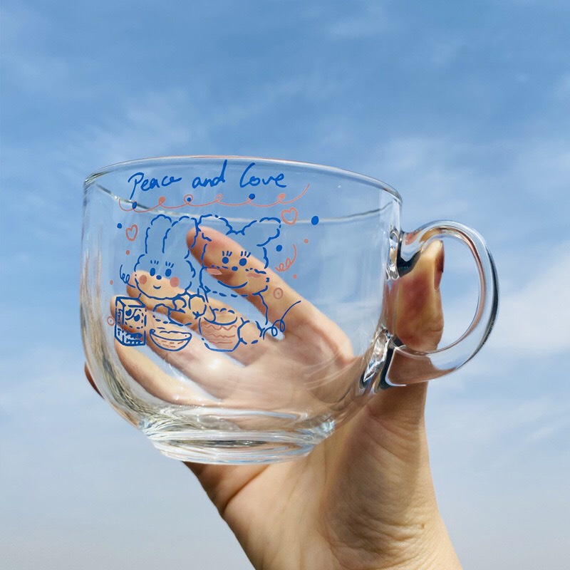 Cốc Thủy Tinh Chịu Nhiệt Hình Gấu Ngỗ Nghĩnh Dùng Uống Cafe Trà Sinh Tố Ly Thủy Tinh Giá Rẻ MinHome