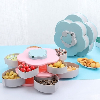 Khay mứt tết hộp đựng bánh kẹo mứt tết 2 tầng cao cấp