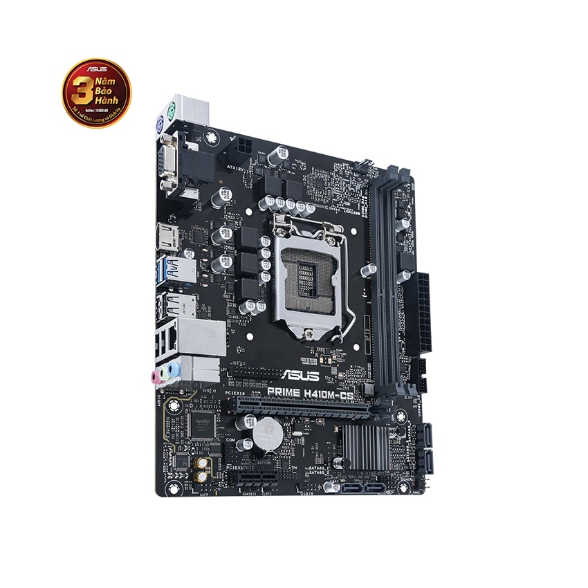 Mainboard ASUS PRIME H410M-CS (Chipset Intel H410, Socket LGA 1200, Kích thước: M-ATX, 2 khe RAM)