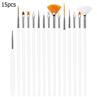 Set 15 cọ vẽ móng trang trí chuyên dụng