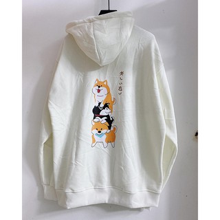 Áo Nỉ Hoodie Cún SHIBA unisex