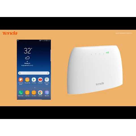 XẢ TẾT XẢ TẾT Bộ Phát Wifi 4G LTE Tenda 4G03 Chuẩn N300 Có Cổng Lan - Hàng Chính Hãng, BH 36 tháng