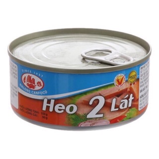 Heo 2 lát hạ long canfoco đóng hộp 150g