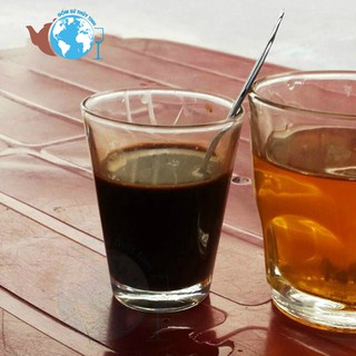 BỘ 12 LY THỦY TINH UỐNG CÀ PHÊ ĐEN TRƠN NHỎ 17TTTVP