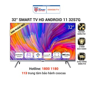 Smart TV HD Coocaa 32 Inch Wifi - Model 32S7G - Android 11 - Viền mỏng - Miễn phí lắp đặt thumbnail