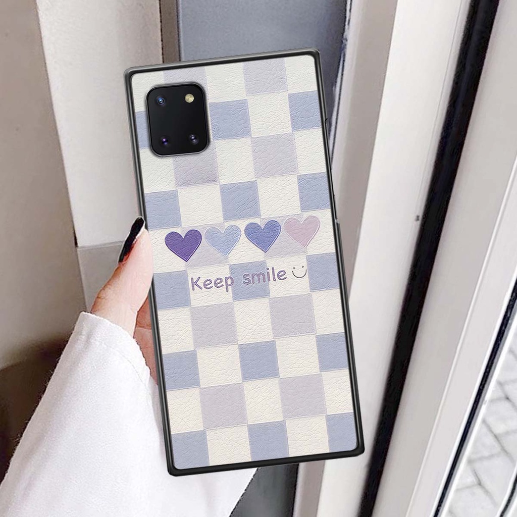 Ốp Samsung Note 10 / Note 10 Plus / Note 10+ caro trái tim cá tính, thời trang siêu đẹp, siêu phong cách