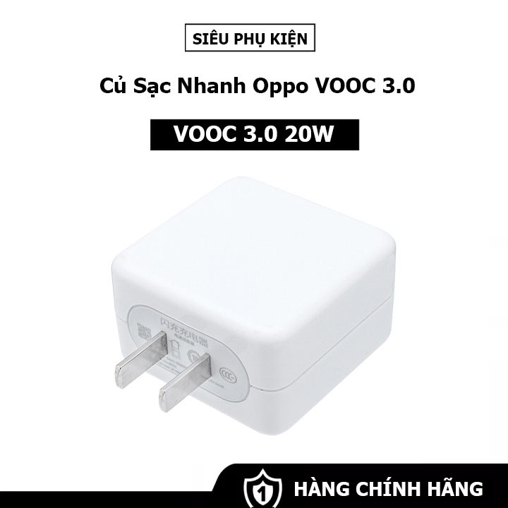 Củ Sạc Nhanh VOOC 3.0 Oppo K3 - Hàng Chính Hãng
