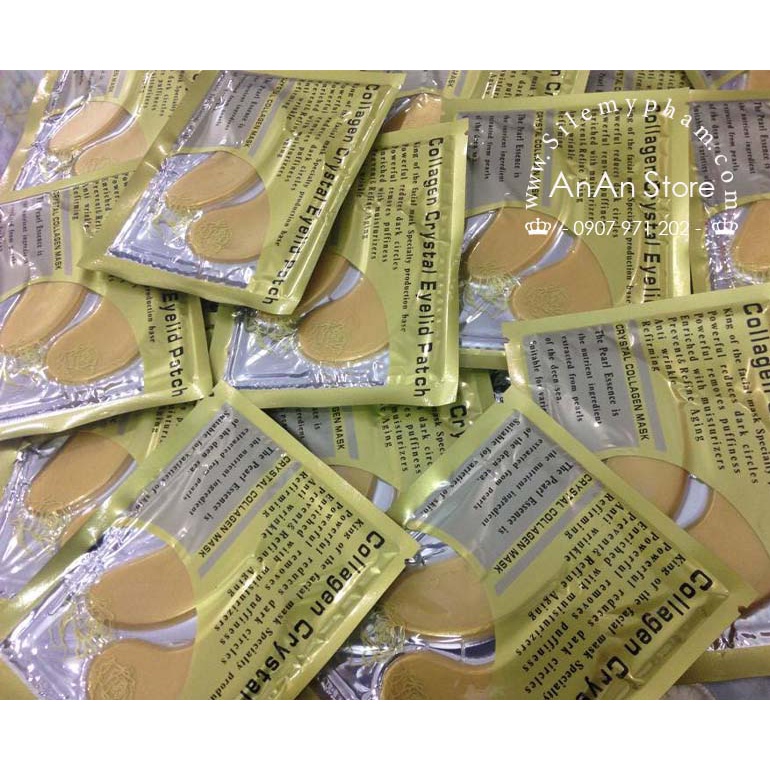 Mặt nạ đắp mắt collagen.vàng
