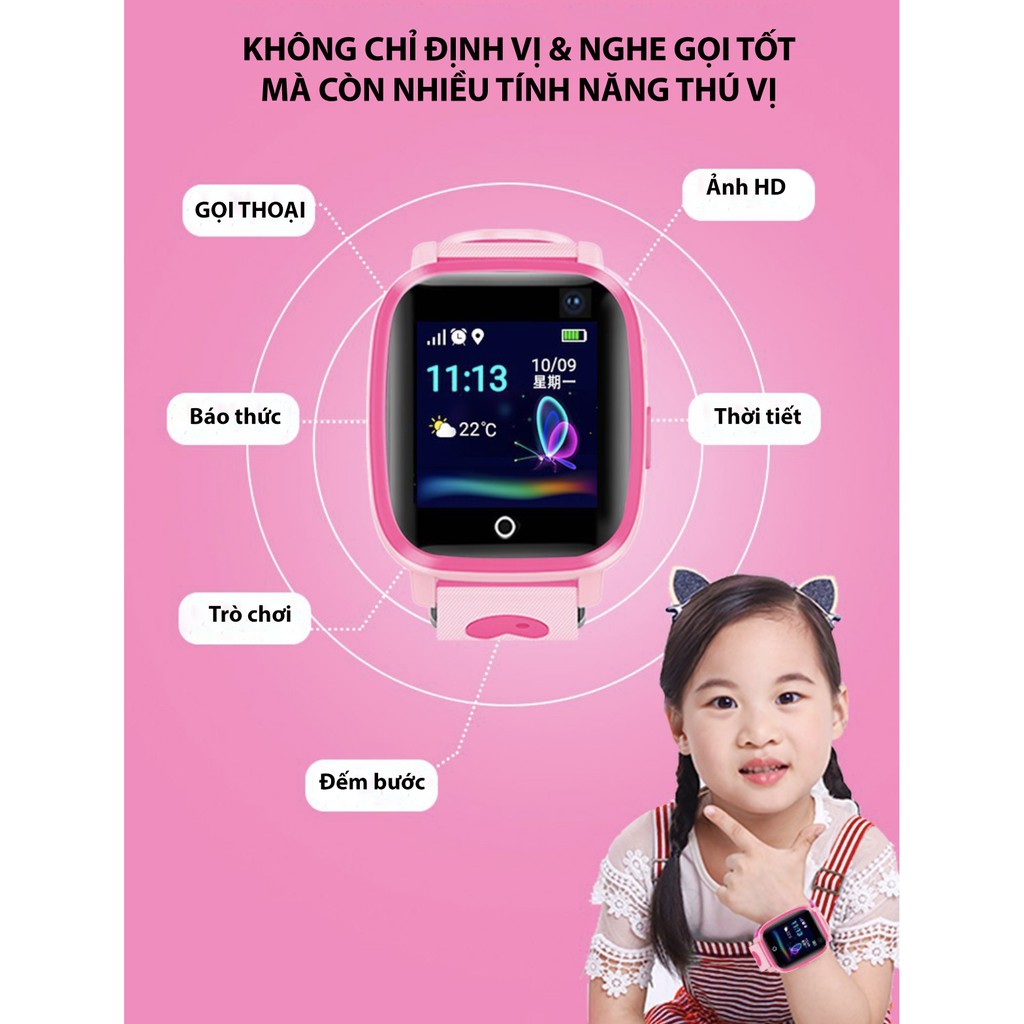 Đồng hồ thông minh định vị trẻ em YQT nghe gọi 2 chiều chống nước định vị từ xa | BigBuy360 - bigbuy360.vn