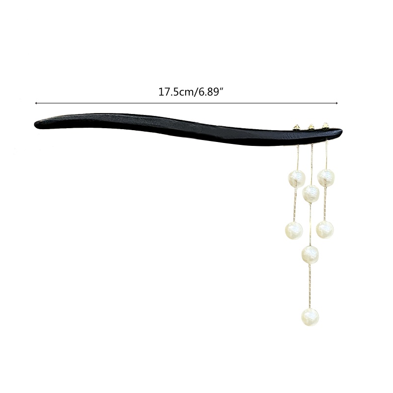 Trâm Cài Tóc Tua Rua Đính Hạt Ngọc Trai Phong Cách Trung Hoa