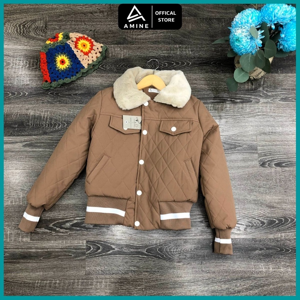 Áo phao nữ, Áo khoác lót lông nữ thời trang C74