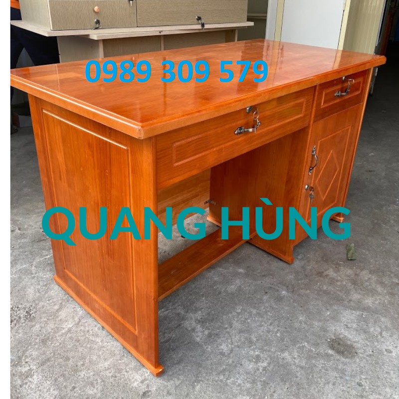 BÀN LÀM VIỆC GỖ THÔNG TỰ NHIÊN NGANG 1M2 CAO CẤP HCM