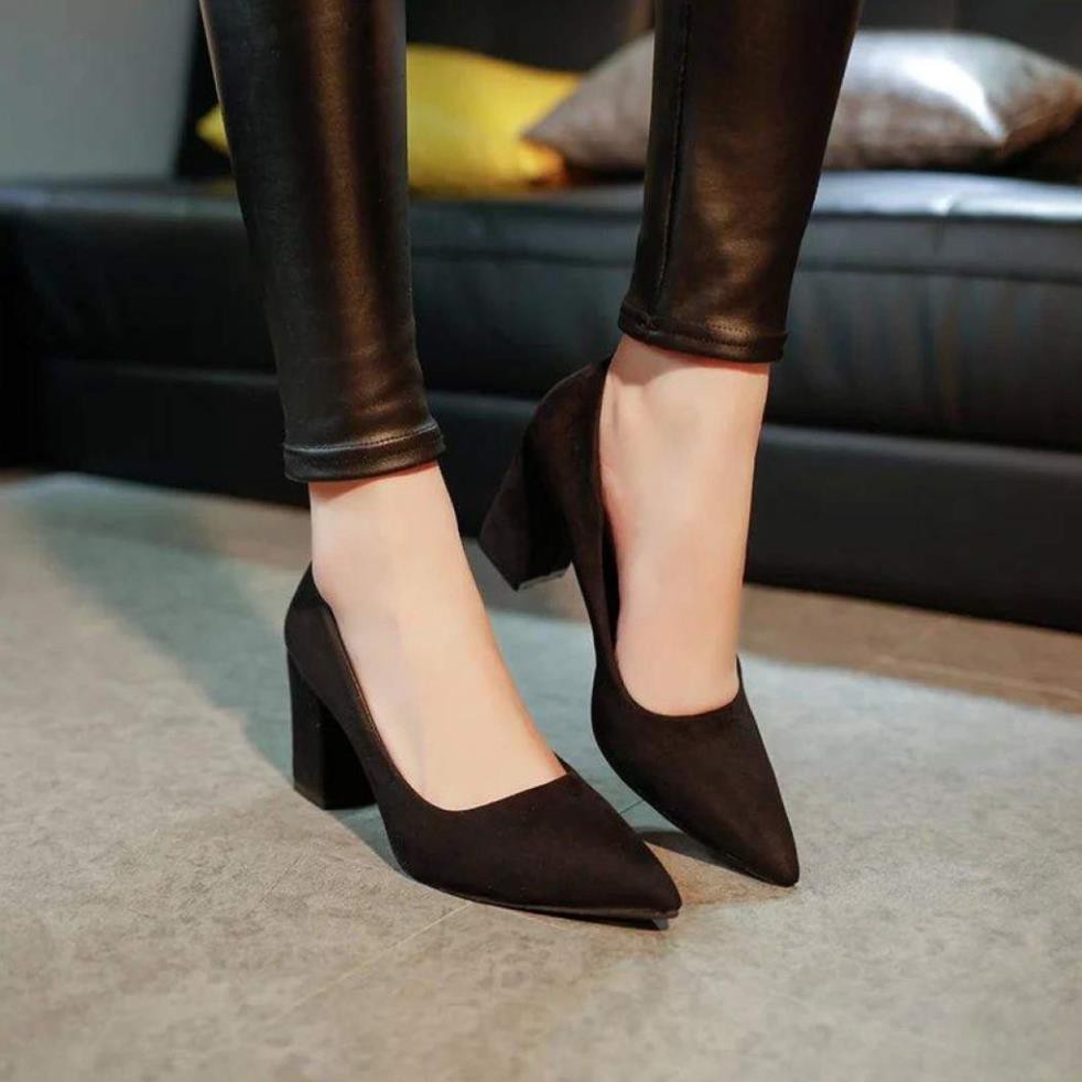 D3 - Giày nữ cao gót da lôn 5 cm | BigBuy360 - bigbuy360.vn