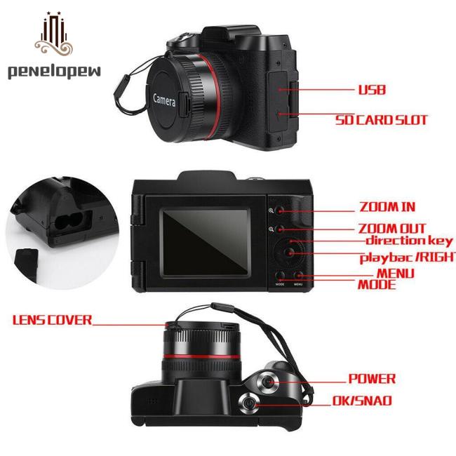 Camera kỹ thuật số màn hình 2.4 inch 1080p 16X chất lượng cao
 | BigBuy360 - bigbuy360.vn
