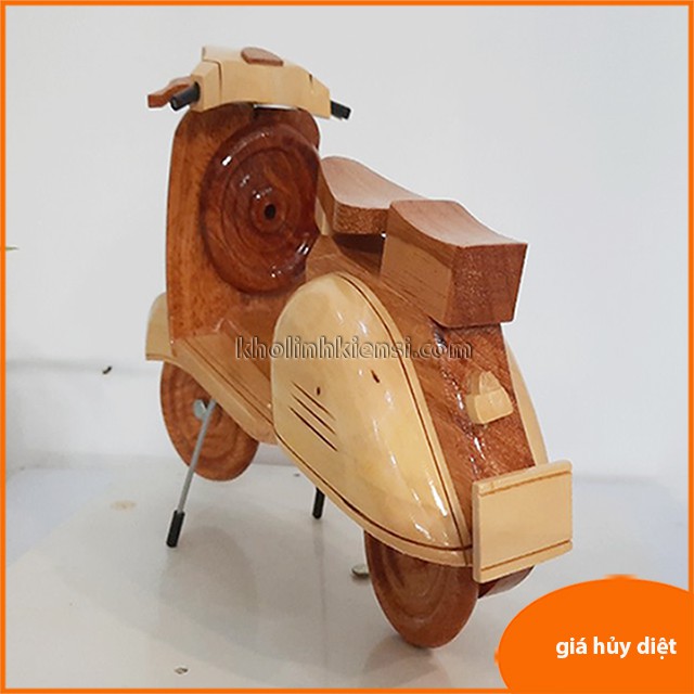 Mô hình xe moto bằng gỗ, xe máy làm bằng gỗ chất lượng cao, dùng cho quà tặng, quà lưu niệm, tặng kèm, 0103 mô tô nhỏ