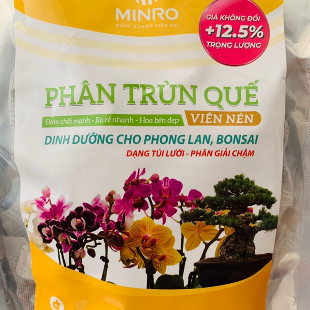 Phân trùn quế viên nén dạng túi lưới