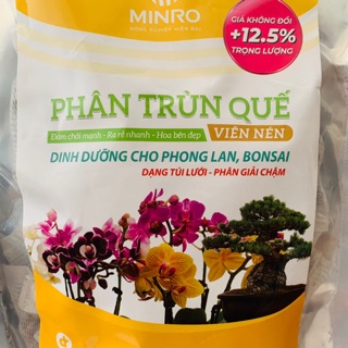 Phân trùn quế viên nén dạng túi lưới