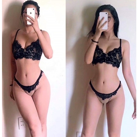Quần Lót Lọt Khe Nữ Ren Cao Cấp 2 Màu Hàng Đẹp