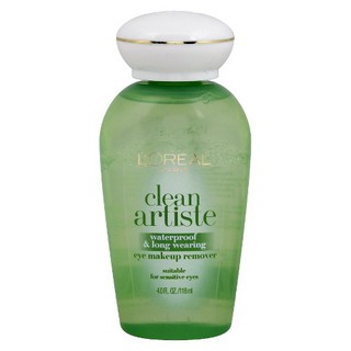 Nước tẩy trang mắt và môi L'oreal Clean Artiste Waterproof Eye Makeup Remover 118ml hàng xách tay Mỹ
