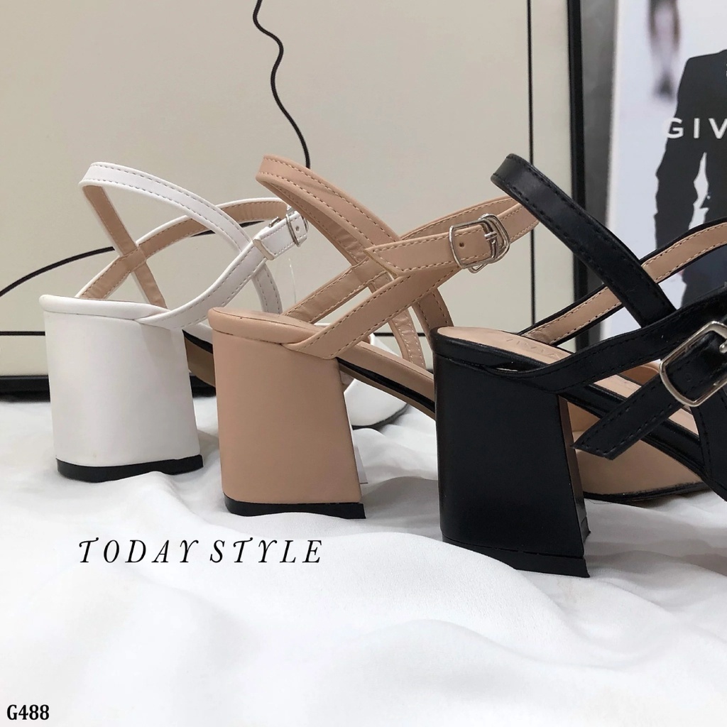 Sandal bít mũi 5p gót vuông Today Style G488 sang trọng
