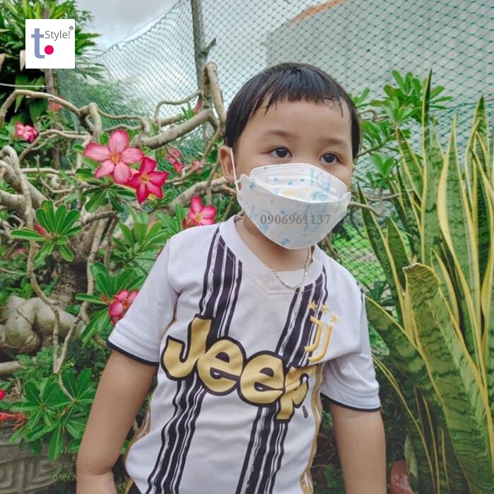 [Chính hãng] Khẩu trang 4D Kid tiêu chuẩn KF94 công nghệ Hàn Quốc cho bé dưới 3 đến 10 tuổi, túi 10 cái