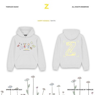 hoodie Happy - Áo hoodie in hình vẽ tay dễ thương