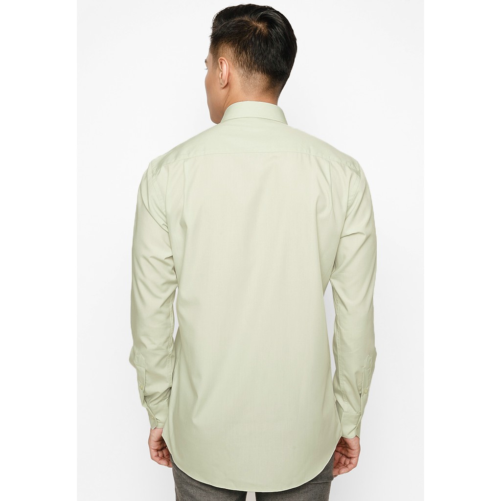 Áo Sơ Mi Dài Tay Màu Tencel-Spun Regular Fit 325 Vĩnh Tiến - VM5-G512