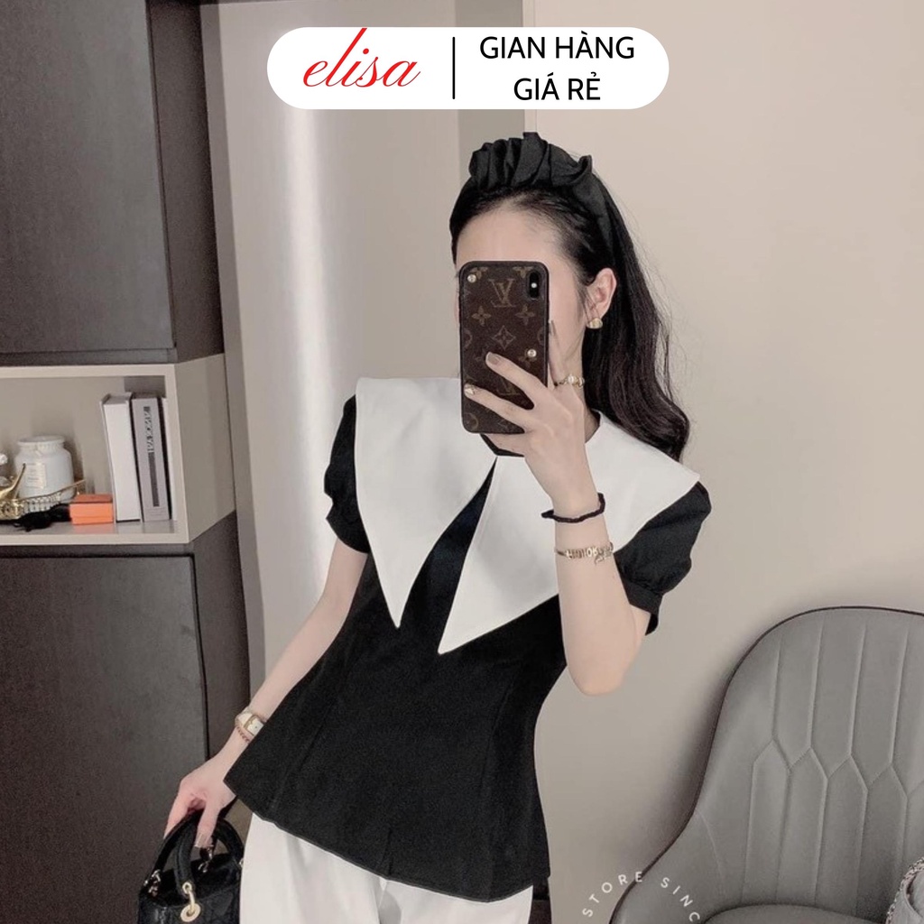 Áo sơ mi nữ tay ngắn, Sơ mi nữ mẫu mới chất tuyết mưa dễ phối đồ mặc đi làm, đi chơi M40