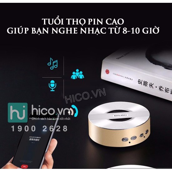 [Mã ELHACE giảm 4% đơn 300K] Loa Bluetooth Keling A5 nhỏ gọn, âm thanh sống động cực chất, giá rẻ