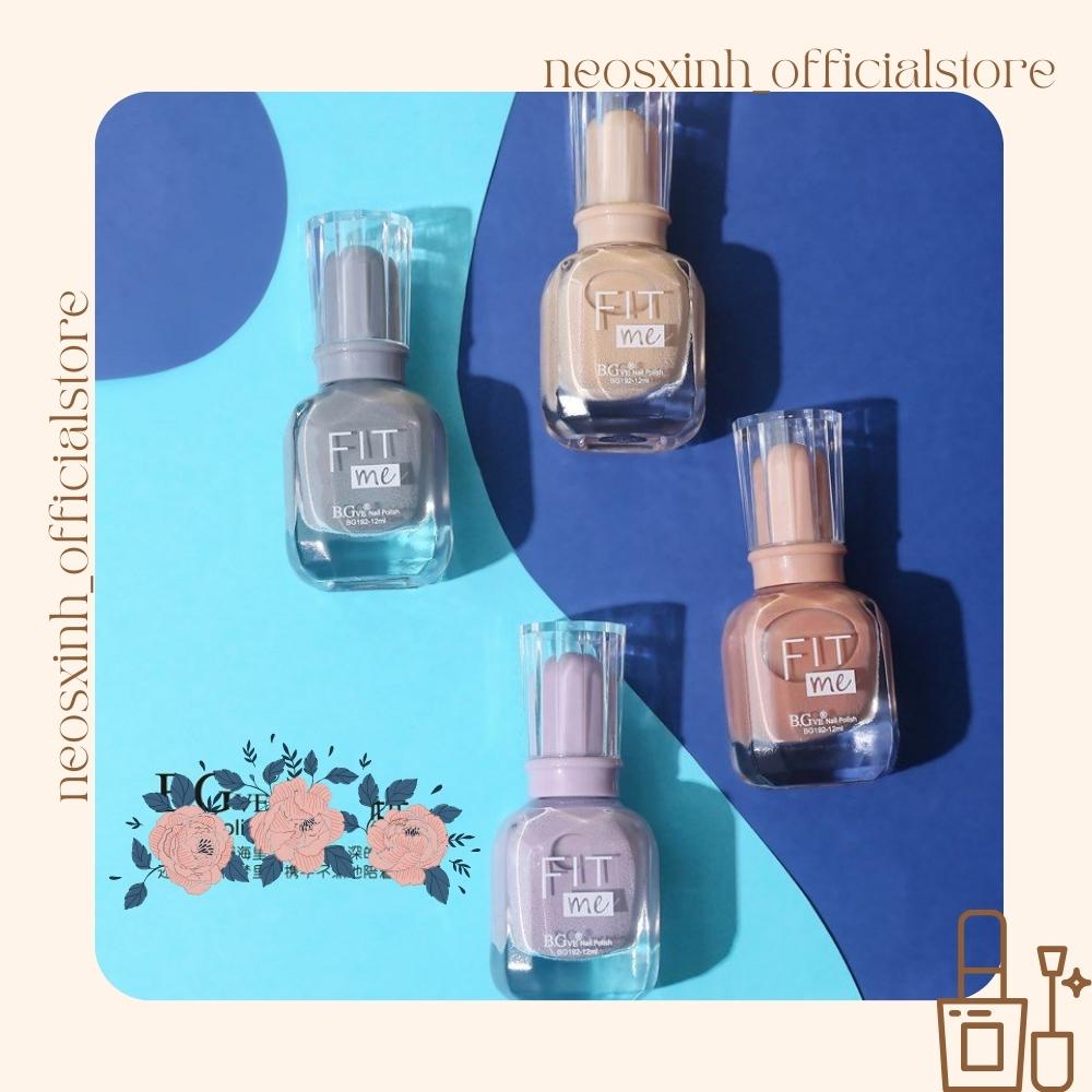 Sơn Móng Tay Fitme Mới Màu Hot Màu Nude Pastel Đen Trắng Trong Suốt Kim Tuyến Tím - Neosxinh Nails