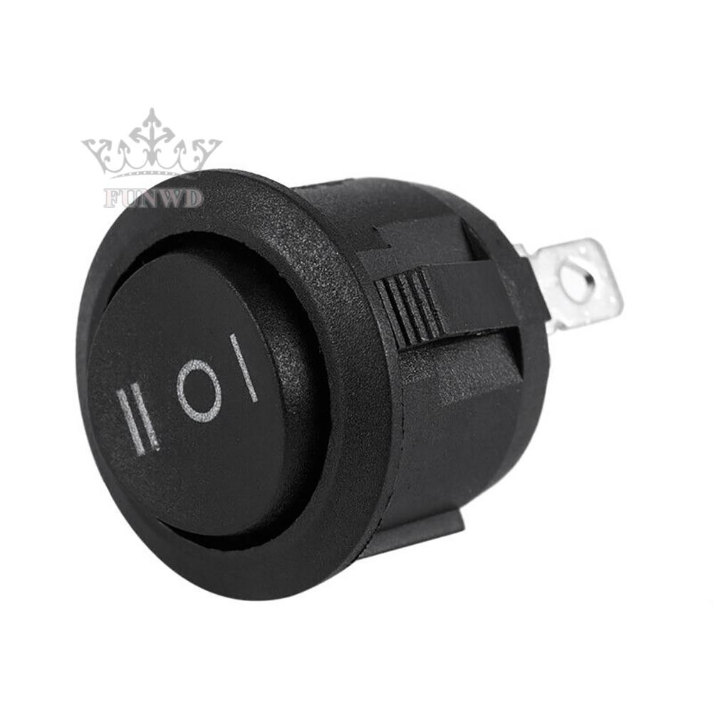 Nút Bật/Tắt Hình Tròn Màu Đen 20mm SPDT Cho Xe Hơi