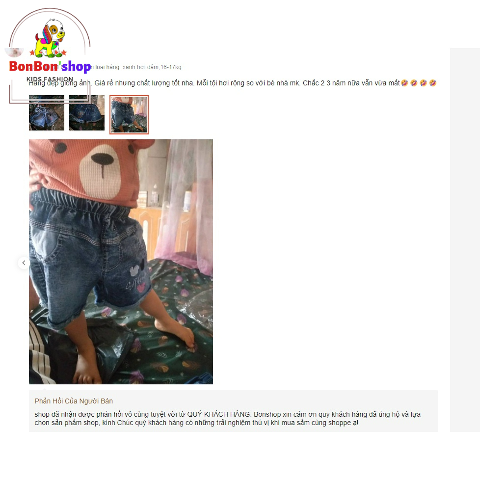 (Ảnh Thật 100%) quần đùi jean, quần bò short vải mềm cho bé gái size đại BONSHOP-QJ03