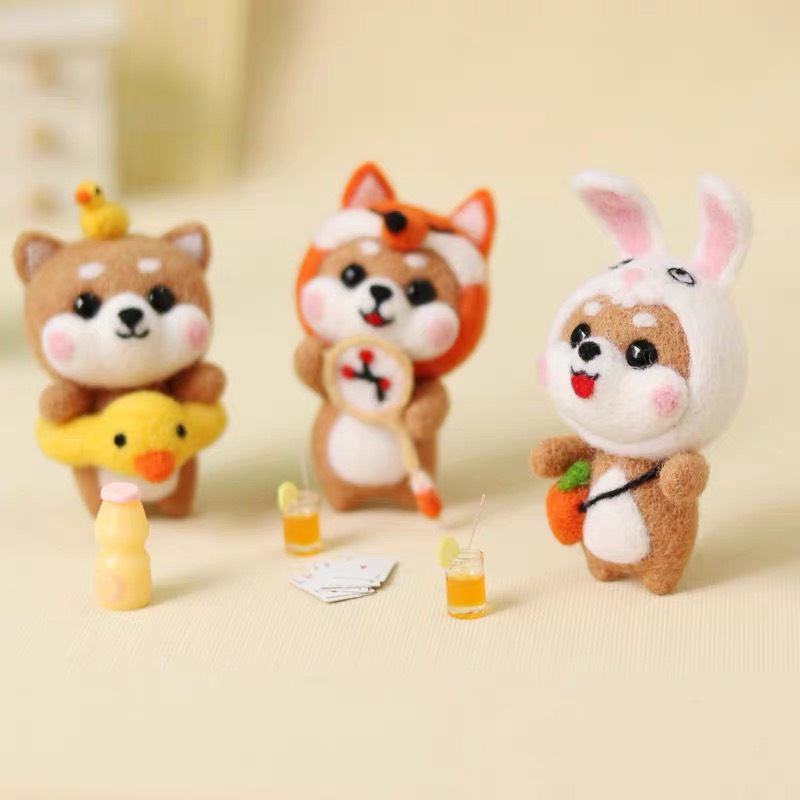 Len Chọc Handmade, Bộ Kit Len Chọc Shiba Inu 2