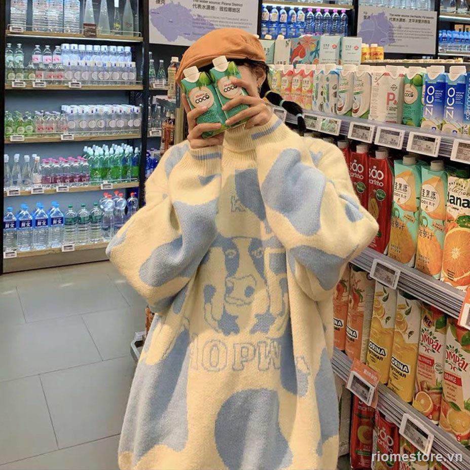 New winter sweet and cute baggy Korean version schoolgirl warm sweater | BigBuy360 - bigbuy360.vn