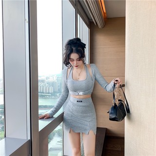 Set áo váy thể thao 3 món Ulzzang(sẵn)