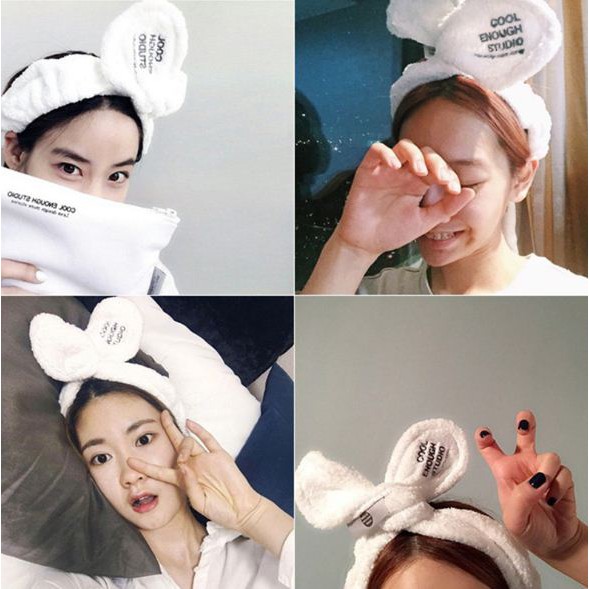 Băng đô tóc tai thỏ phong cách Hàn Quốc (nhiều màu)