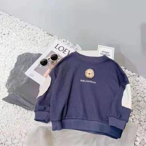 Áo Sweater thể thao tay dài kiểu Hàn Quốc dễ thương cho bé trai