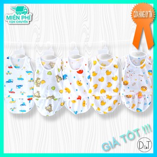 Bộ Ba Lỗ Cotton Giấy Cho Bé (3kg-12Kg)