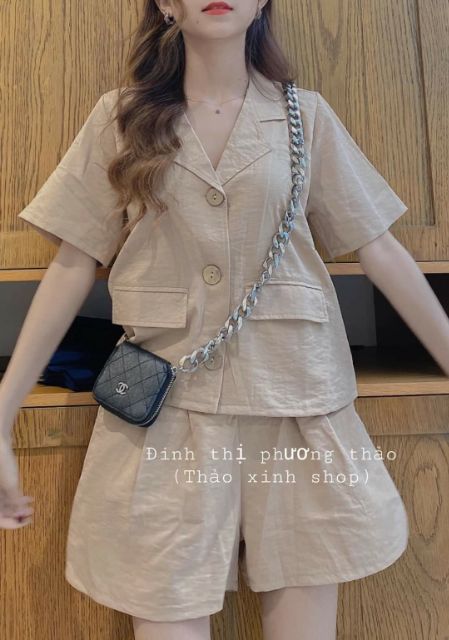 Bộ đũi vest vintage xinhh | BigBuy360 - bigbuy360.vn