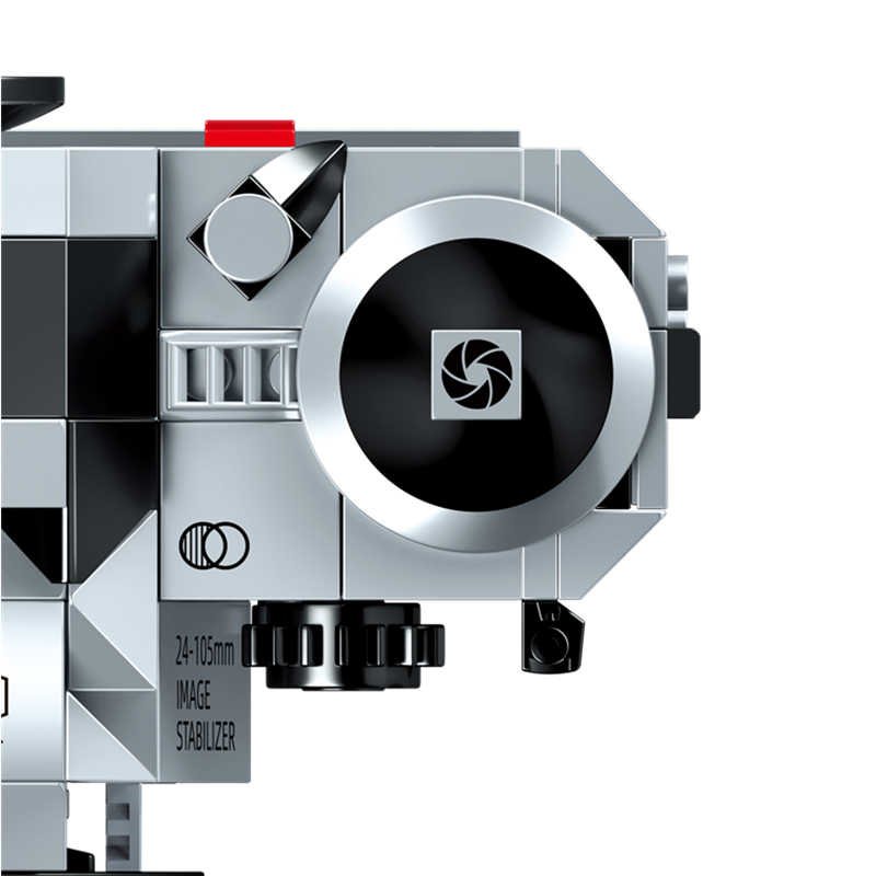 Đồ chơi lắp ráp GOROCK mô hình máy ảnh kỹ thuật số 3D