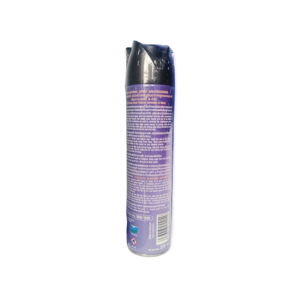 Nước Xịt Phòng Oasis Khử Mùi Chai 320ml Thiên Nhiên Nhiều Mùi Tự Chọn
